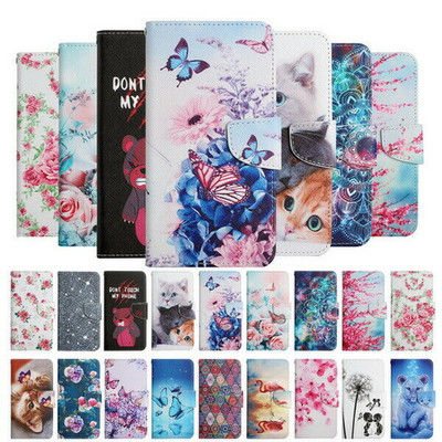 Flower Wolf Cat Wallet Phone Case For OPPO A78 A93 A17 A5 A6 Pro Find X9 Realme