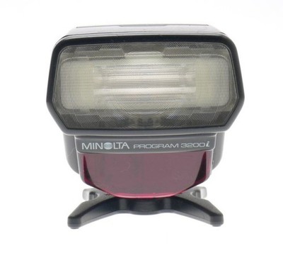 Minolta dynax program 3200i vintage electronic flash stand excellent