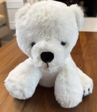 Animal Adventure 2021 Plush Polar Bear Stuffed White Black Paws SOFT EUC RARE ✨