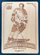 2023-24 Upper Deck Engrained Carved in Time #CT-17 Jean Ratelle