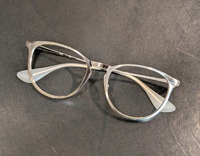 Ray-Ban Erika RB3539 9078/8G Sunglass/Eyeglass Brushed Silver Chrome Metal FRAME