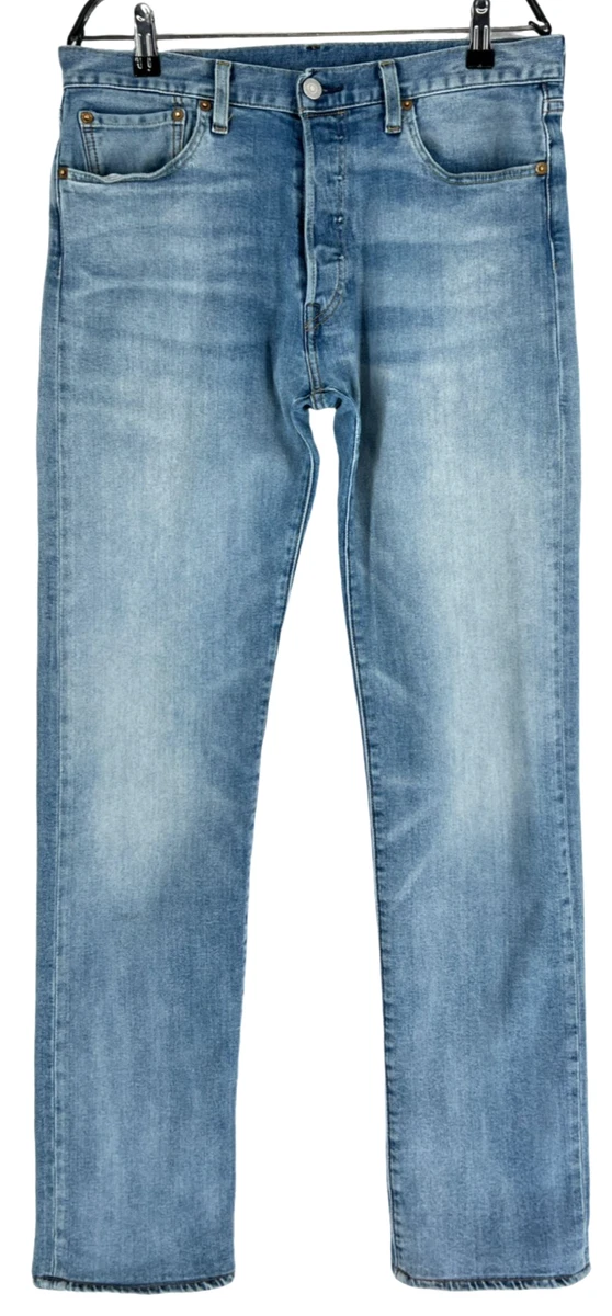 Levi's 501 Made In USA Homme - Bleu Denim Straight Regular Mom - Taille W32 L34 Occasion