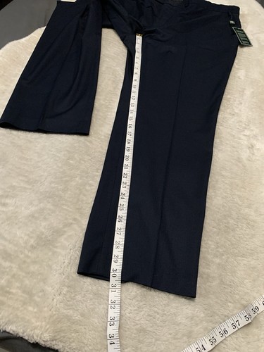 NWT Lauren Ralph Lauren Edgewood Dress Pants Mens 44x30 Straight Fit Navy Blue - Picture 5 of 8