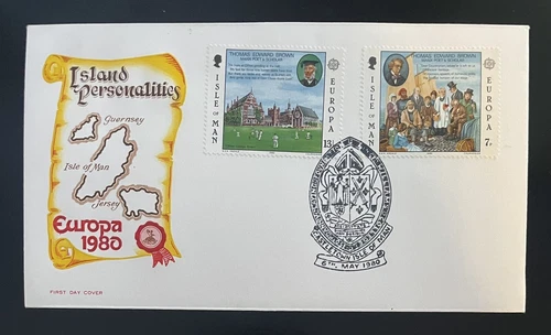 EUROPE - ISLE OF MAN - 1980 -FIRST DAY COVER-J45