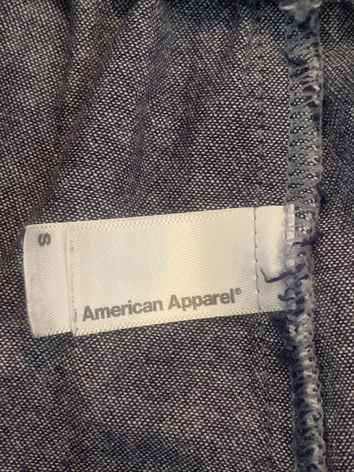 American Apparel Light Blue Denim Like Size Small Pants. Elastic Waist & ￼Ankles - Image 4 of 4