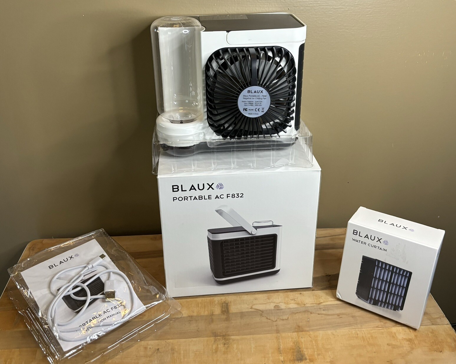 Blaux Portable Air conditioning Unit And Extra Water Curtain Filter AC F832