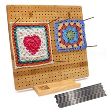 13 Inch Crochet Blocking Board Handcrafted Knitting Blocking Mat for Knitting...