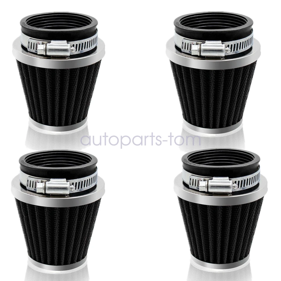 4PCS Small Black (54mm) Air Filter Pod FIT for Suzuki GS850G 1979-1982 1983 - Image 3 of 4