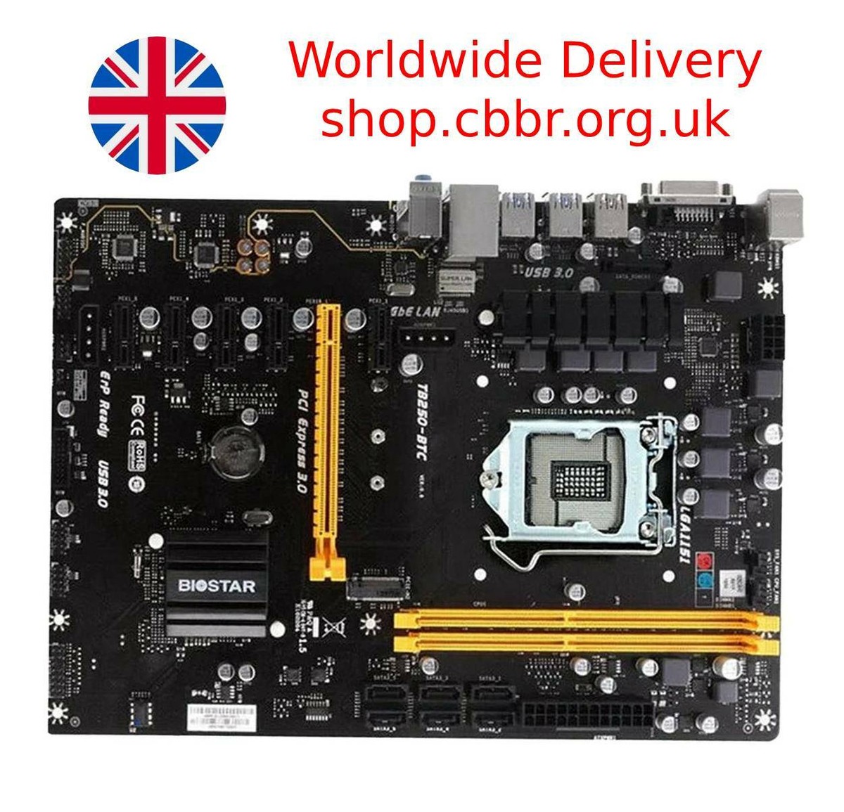 BIOSTAR LGA 1151 プロセッサ対応 Intel B250 チップセット搭載 ATXマザーボード TB250-BTC