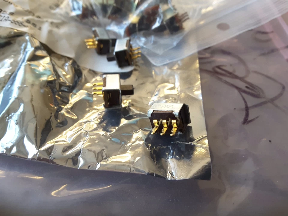 (60) SLS-120 TE SLIDE SWITCH SPDT Top Slide 0.5A 125VAC PC Pins NEW  RARE $39 - Image 2 of 2