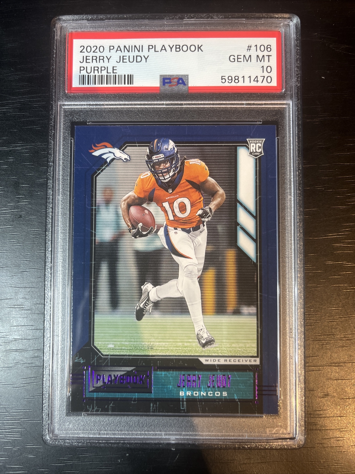 Jerry Jeudy Panini Playbook #106 Purple