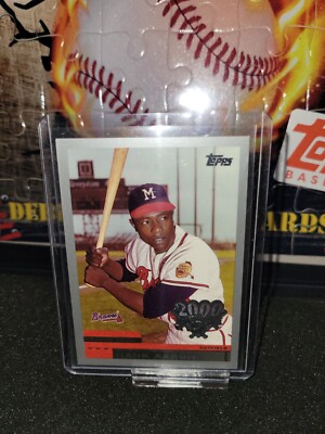 Hank Aaron Braves 2000 Topps Opening Day #22 Milwaukee Braves  