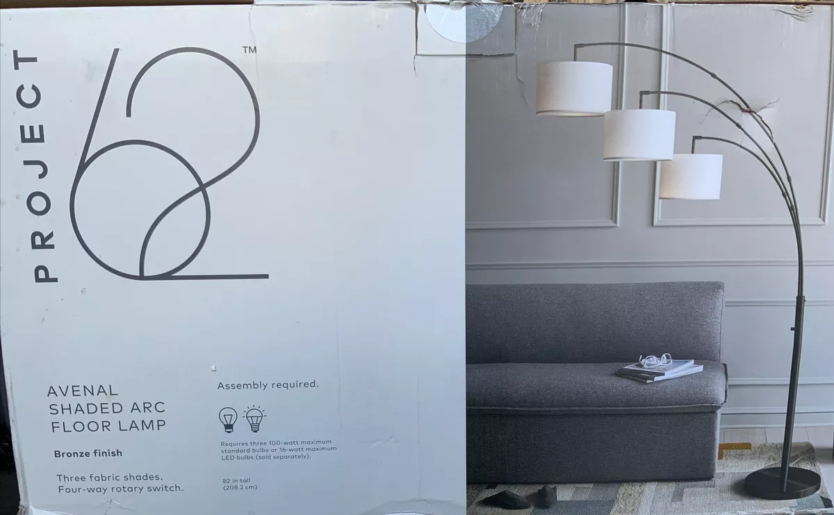 Project 62 avenal shaded on sale arc floor lamp