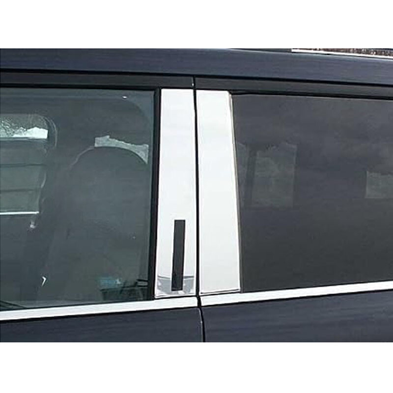 8PCS Door Pillar Posts Trim Cover Silvery Fit For Ford Flex Keyless
