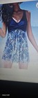 SHEKINI Women's Swimdress One Piece V Neck Swimming Costume Splice Size xl