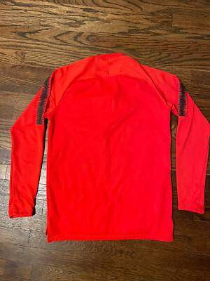 Nike AS Roma Squad Drill Top - Red 2018/2019 Quarter Zip Soccer