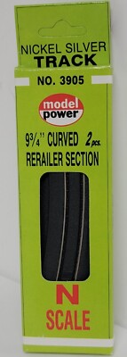 Model Power N Scale No. 3905 9.3/4'' Curved Retailer Section 2pcs.
