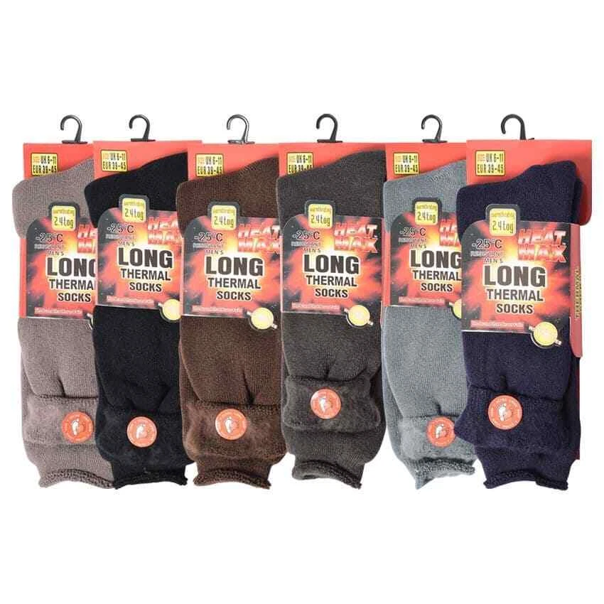 Mens Long Heat Mix Thermal Socks Warm Winter 2.4 TOG Socks Assorted UK 6-11
Opens in a new window or