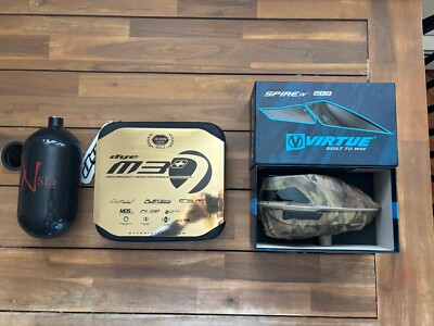 DYE M3+ Icon2 Series Paintball Marker 004 of 220, Ninja HPA tank 77cc, Spire IV
