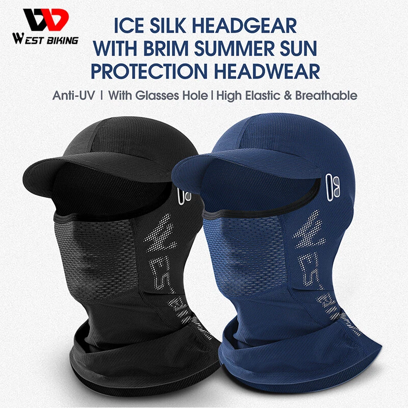 Ice Silk Sports Balaclava Cycling Cap Face Mask Helmet Hat Headgear with Brim
Opens in a new window