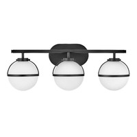 Wandleuchte Badezimmerlampe Spiegelleuchte Stahl Glas Schwarz L 60,6 Cm IP44