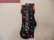 Shires Aubrion Hyde Park Childs Black Pink Spot Socks, Sz 10.5-3.5 5051771761329