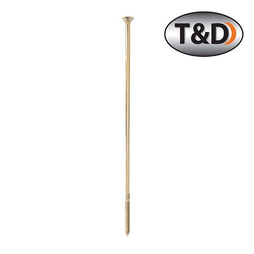 Timco 8.0 x 360 C2 Clamp-Fix TX Multi Purpose Timber Fixing Wood Screws, 25 Pack