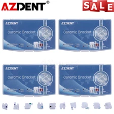 3M Style Dental Ortho Brackets Braces Invisible Ceramic Roth.022 345Hooks Marked