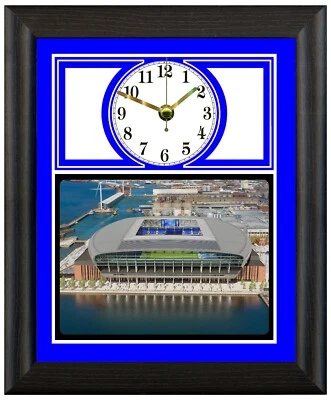 HAND MADE BLUEWATER DESIGNS Everton 2025 Bramley Moore gift christmas present xmas clock wall & freestanding