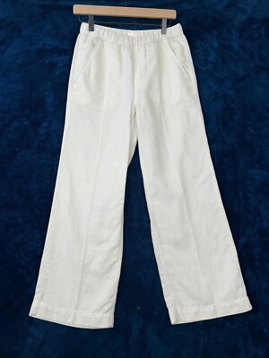 Mother Womens Pants The Quickie Greaser Ankle White Flare Trouser Medium Cozy