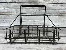 VTG Dairy Milk Bottle Wire Carrier Caddy Delivery Crate 8 Quart Bottle Original