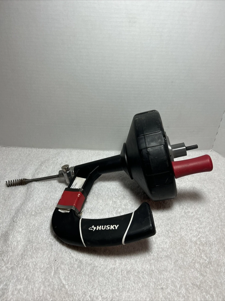 Husky Drum Auger Snake Drain Toliet Cleaner Clog Drains Tool 1 4
