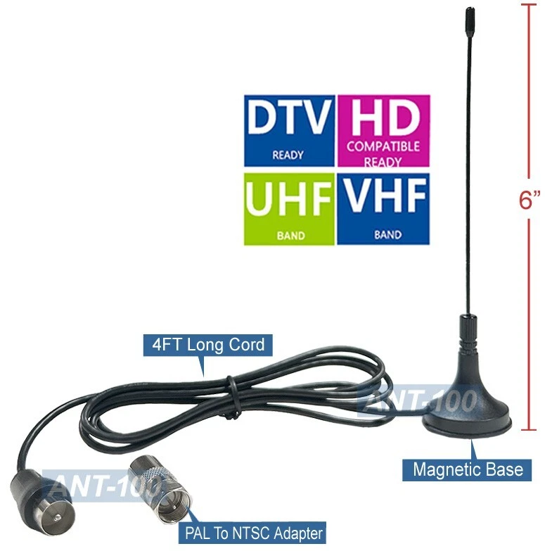 Mini Aerial TV Antenna For USB TV Tuner Portable TV - 5 dB Gain Built In - Image 4 of 4