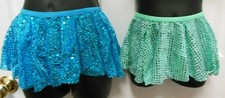 faux sequin circle skirt DANCE PULL UP Sassy Short Girls szs elastic waist