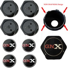 1987 Gnx Grand National Wheel Center Caps Redesigned With Snap Rings - Set Of 4