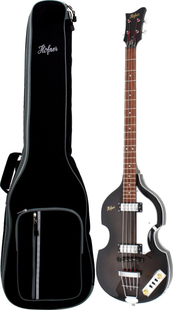 Бас-гитара Hfner Ignition Violin Прозрачно-черная очень редкая в исполнении Beatles 81190₽