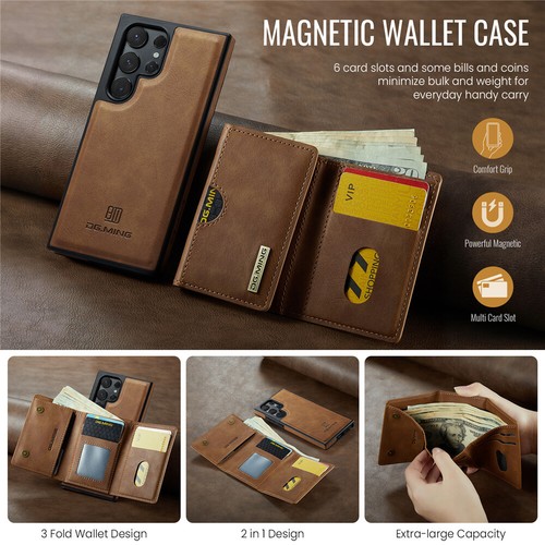 Para Samsung S25 S24 S23 S22 S21 Plus Ultra Extraíble Imán Cartera Funda - Imagen 53 de 74