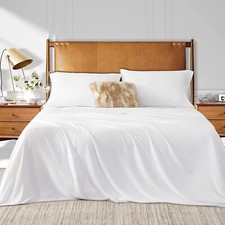 Luxury Hotel Bedding Collection 100 Egyptian Cotton 1000 TC US Sizes White Solid