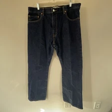 Levis 517 Jeans Mens Boot Cut Blue Dark Wash Denim Cotton Casual 38x30