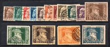 GERMANY BAVARIA 1911 SCOTT #77-91 COMPLETE SET USED