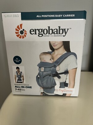 Ergobaby Omni 360 All-Position Baby Carrier for Newborn to Toddler Oxford Blue