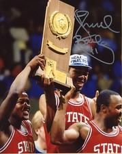 Thurl Bailey   Autographed 8x10  North Carolina State    Free Shipping   #3