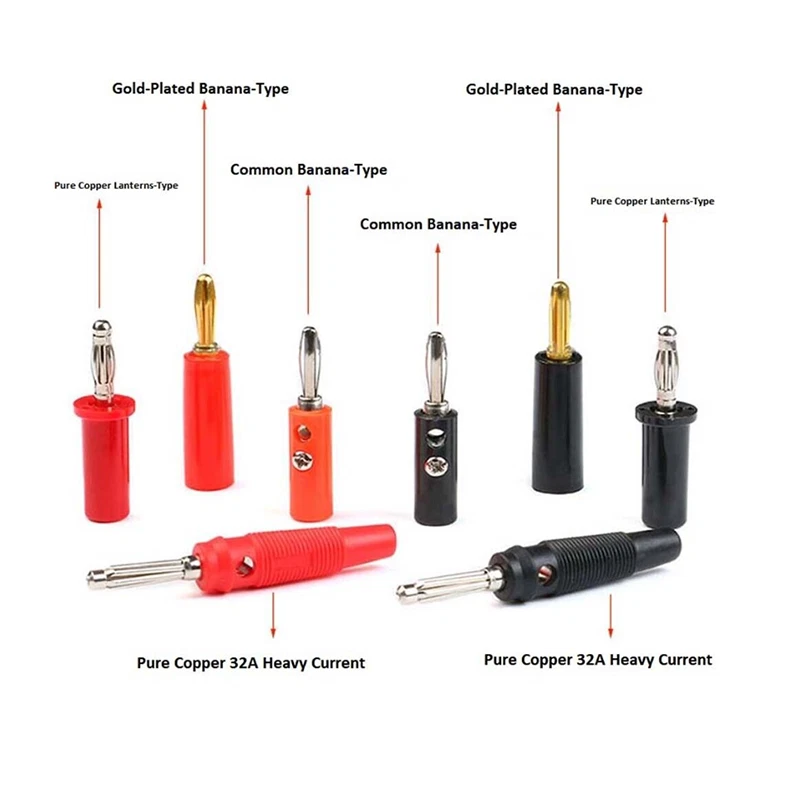 4mm Lanterns Type/Banana/Gold Plated Type Test Plug Connectors 32A Large Current - Image 2 of 4