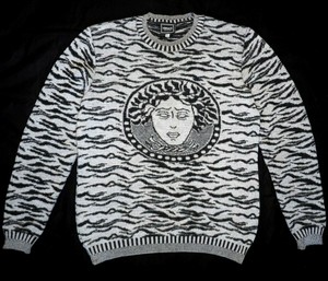 versace grey sweater