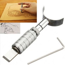 Adjustable Carving Knife Cut Blade Swivel Leather Leathercraft Working Tool