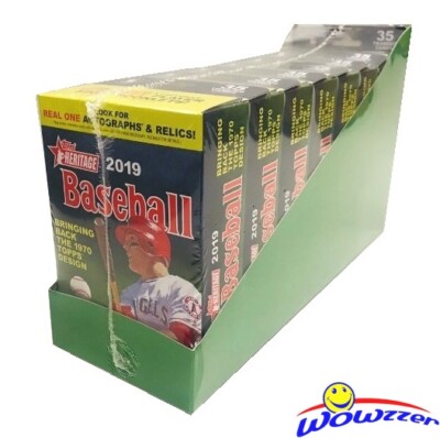 2019 Topps Heritage Baseball EXCLUSIVE HANGER Case with 8 Factory Sealed Boxes!
