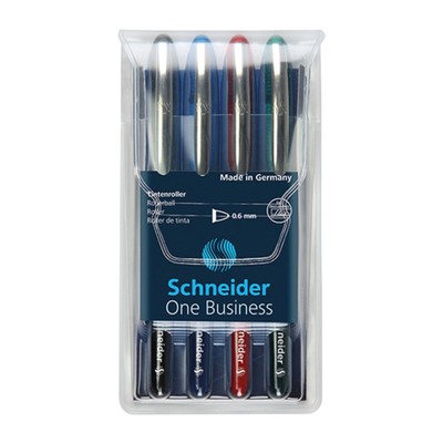 Tintenroller Schneider One Business 0.6mm 4er-Set