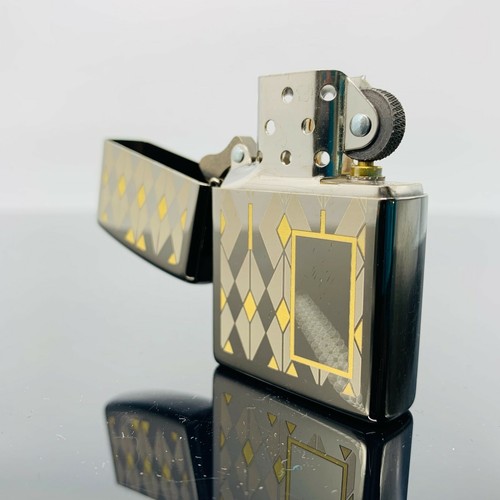 Zippo Feuerzeug Balck Print Muster mit Gravurfläche Zippo Sturmfeuerzeug - Bild 6 von 7