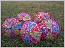 Indian Handmade Sequence Umbrella Parasol Wedding Decoration Party Wholesale Lot