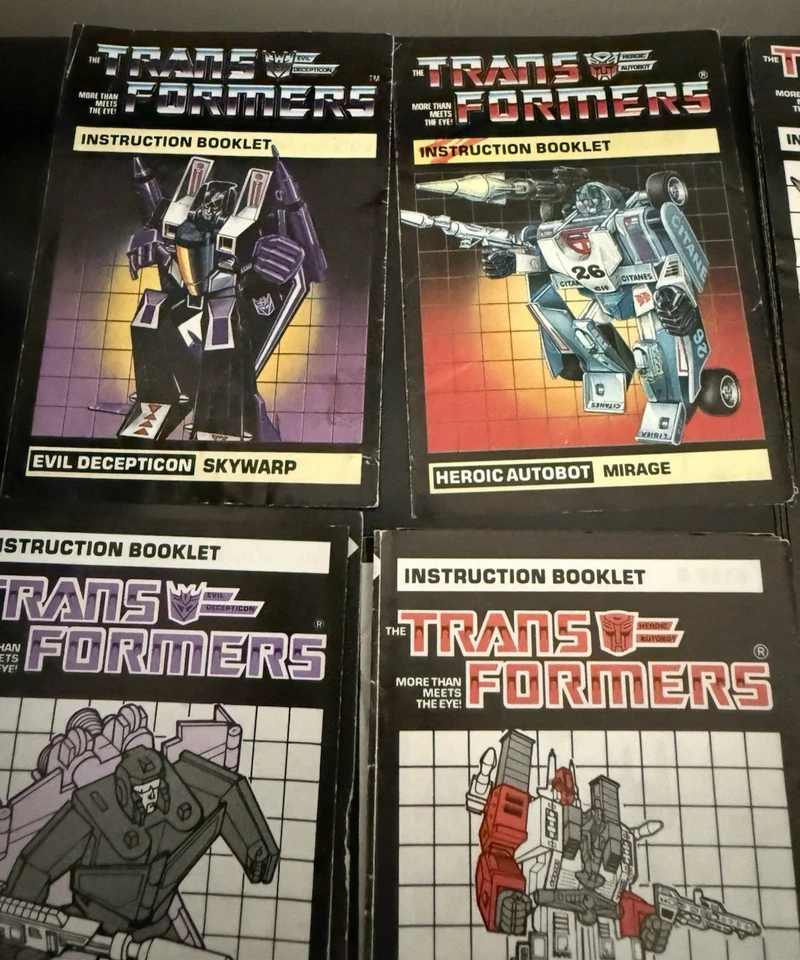 Vintage G1 Transformers Instruction Booklets Hasbro Manuals x 15 1980s - Image 2 of 4